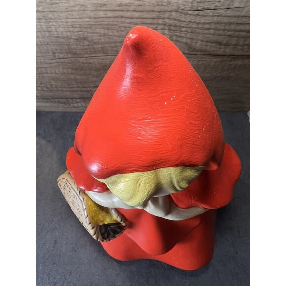 1970 Vtg Little Red Riding Hood Cookie Jar Hand Painted Ceramic Grannycore - Picture 15 of 16